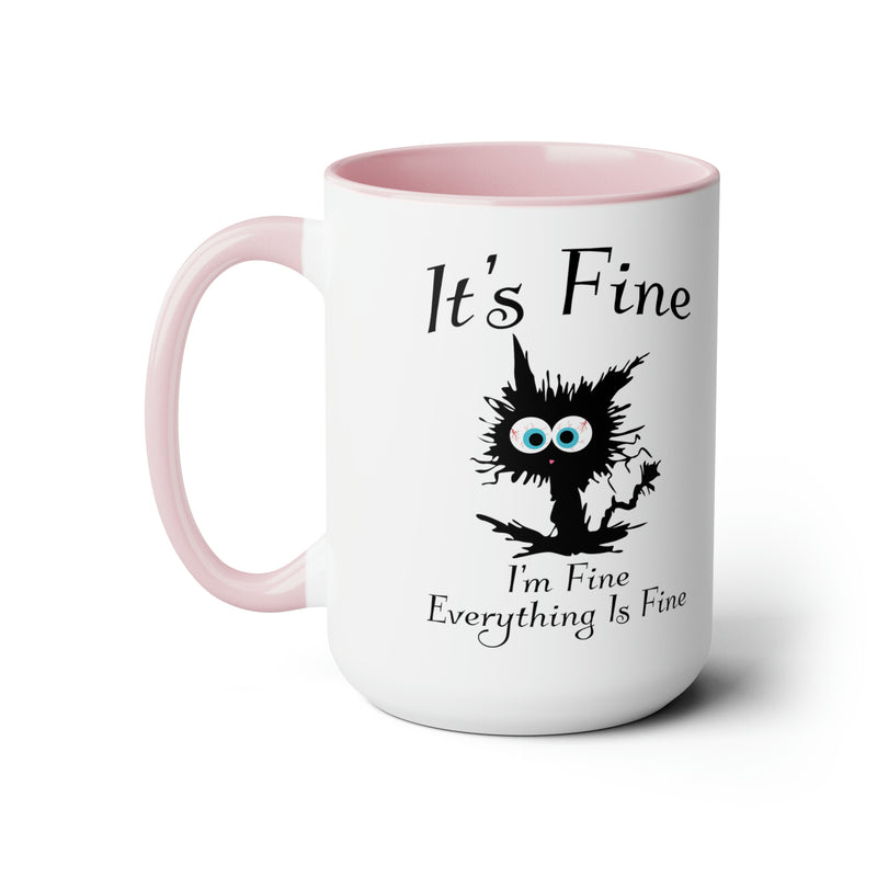 It's Fine | Two-Tone Coffee Mugs, 15oz