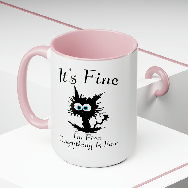 It's Fine | Two-Tone Coffee Mugs, 15oz