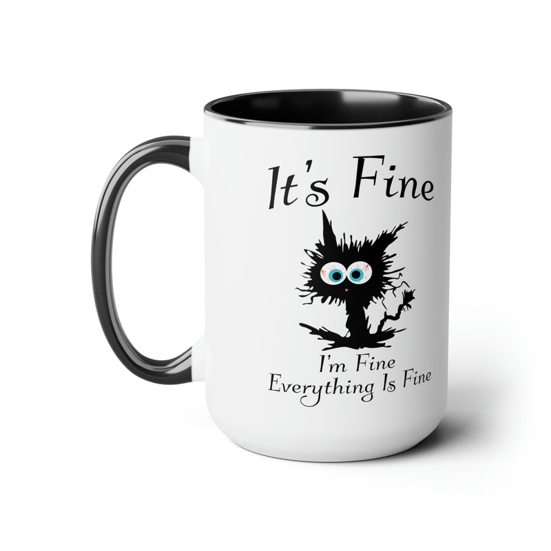 It's Fine | Two-Tone Coffee Mugs, 15oz