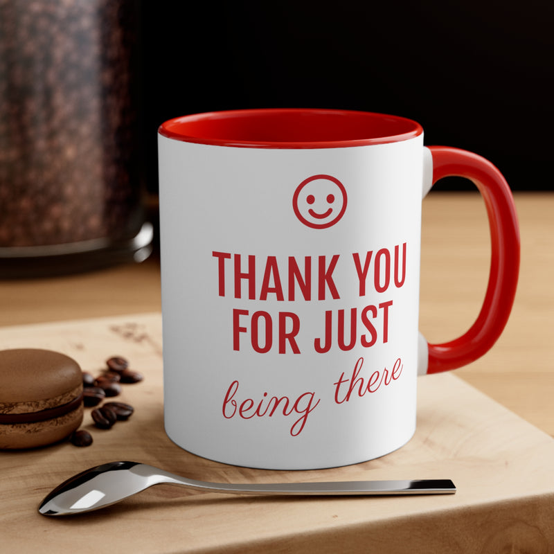 Mother's Day Gift | Red Accent Coffee Mug, 11oz