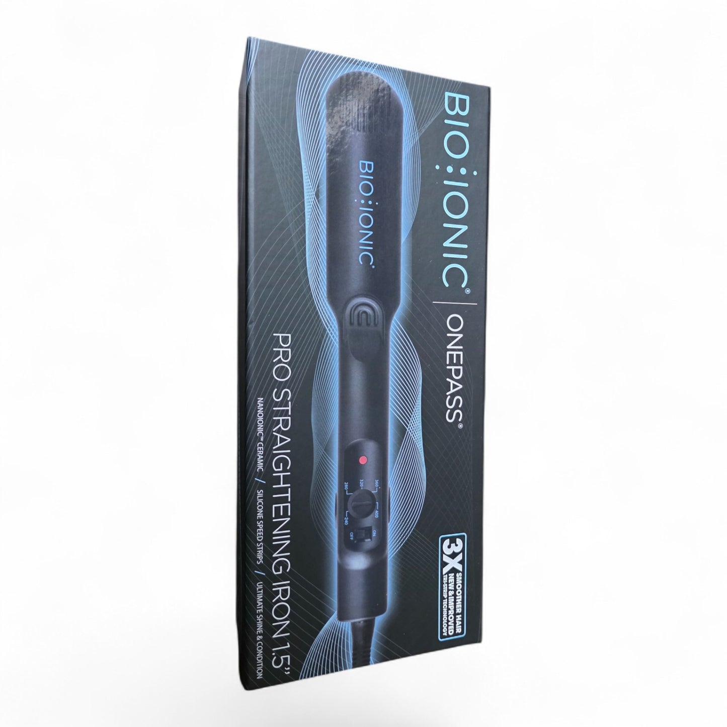 Bioionic OnePass Flat Iron 1.5” – Smooth, Sleek Hair in One Pass | Free Shipping