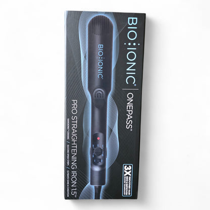 Bioionic OnePass Flat Iron 1.5” – Smooth, Sleek Hair in One Pass | Free Shipping