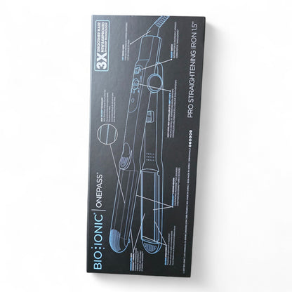 Bioionic OnePass Flat Iron 1.5” – Smooth, Sleek Hair in One Pass | Free Shipping