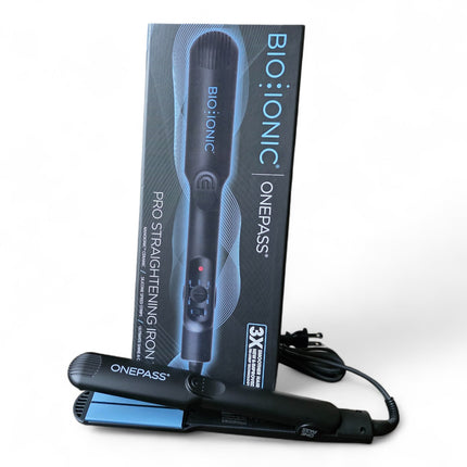 Bioionic OnePass Flat Iron 1.5” – Smooth, Sleek Hair in One Pass (MODEL - BS09-C (ST-OP-1.0))