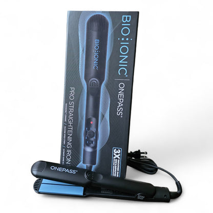 Bioionic OnePass Flat Iron 1.5” – Smooth, Sleek Hair in One Pass | Free Shipping