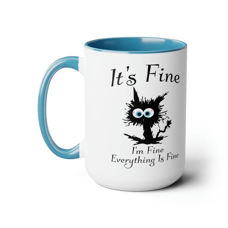 It's Fine | Two-Tone Coffee Mugs, 15oz