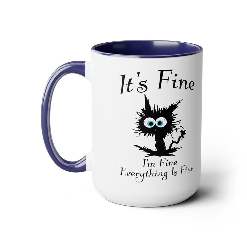 It's Fine | Two-Tone Coffee Mugs, 15oz