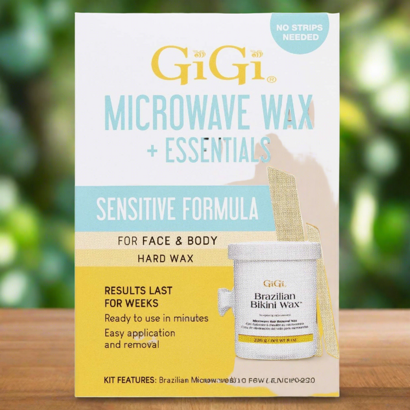 Gigi Sensitive Microwave Wax  Essentials Kit For Face & Body Hard Wax