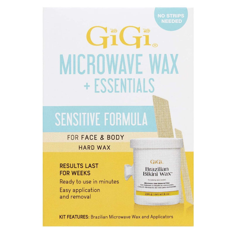 Gigi Sensitive Microwave Wax  Essentials Kit For Face & Body Hard Wax