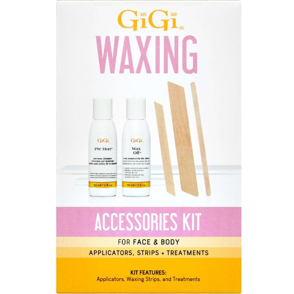 Gigi Waxing Accessories Kit for face & Body Application Strips + Treatments