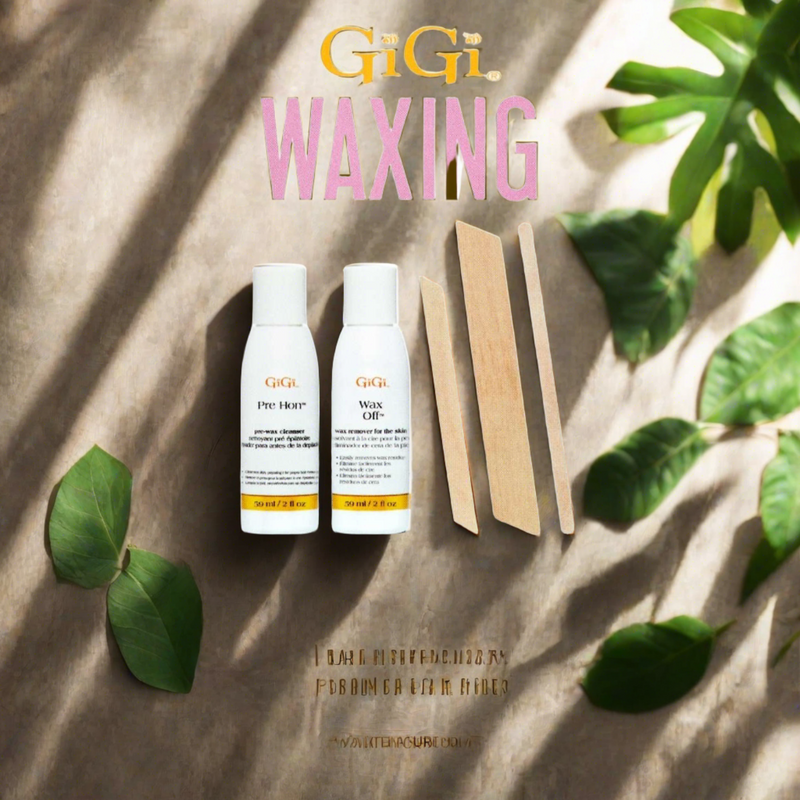 Gigi Waxing Accessories Kit for face & Body Application Strips + Treatments