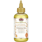 Tia's Treasure Collections African Pride Moisture Miracle 4 oz bottle with 5 essential oils for strengthening and protecting hair.