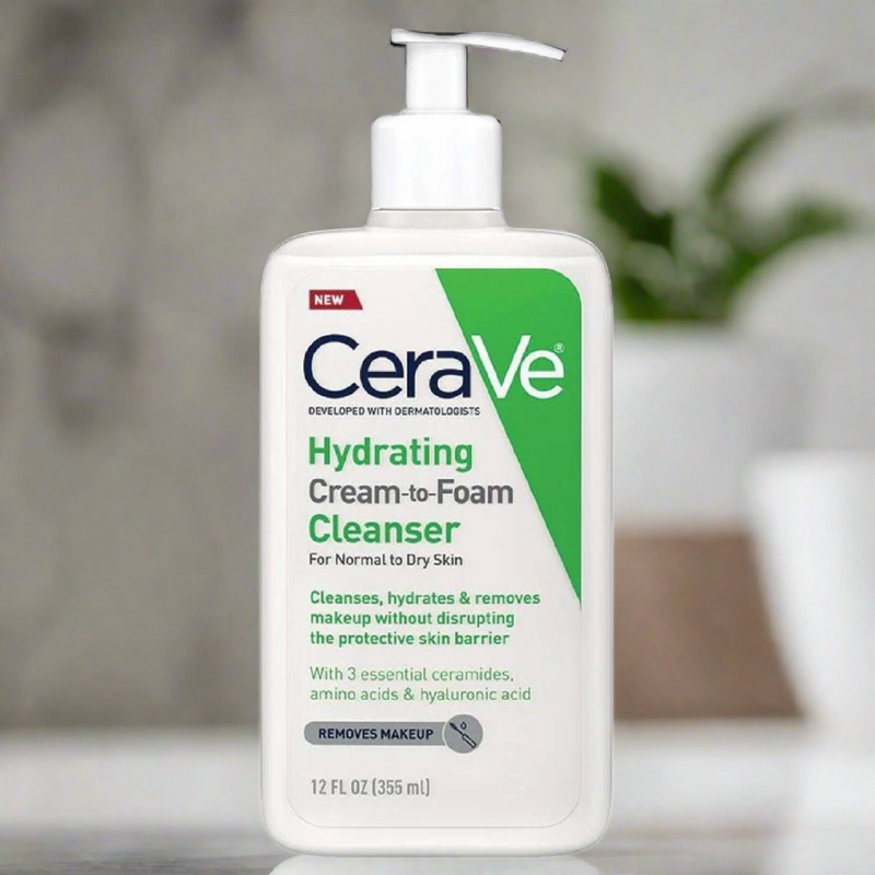 Cerave Hydrating Cream To Foam Cleanser 12 Oz