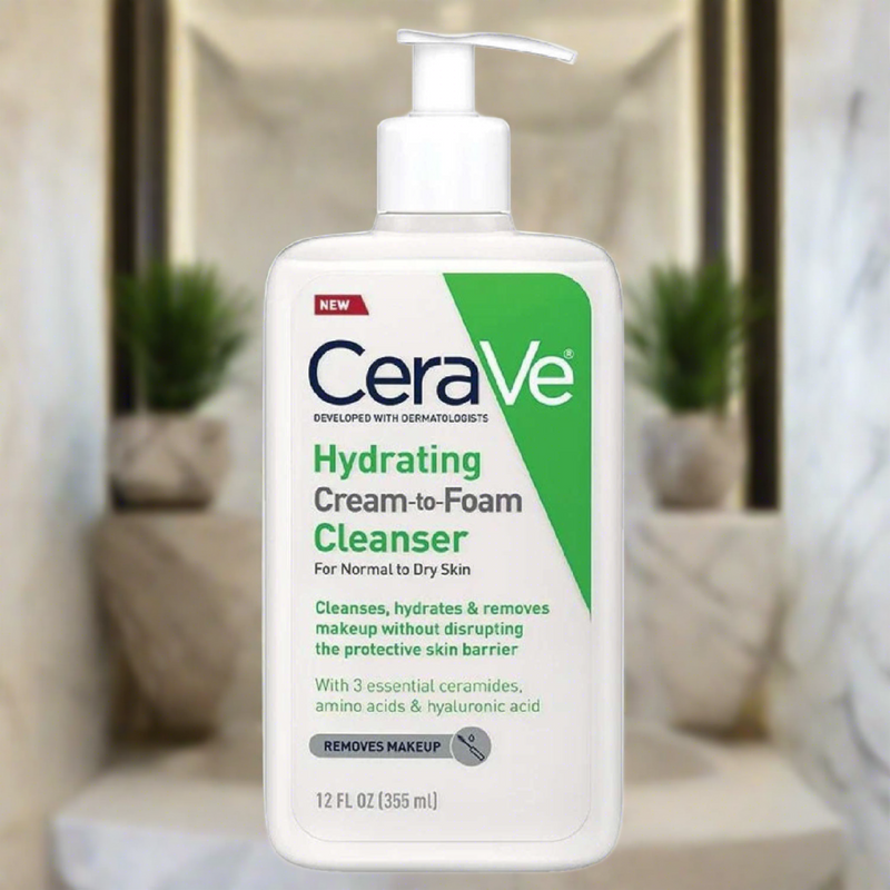 Cerave Hydrating Cream To Foam Cleanser 12 Oz