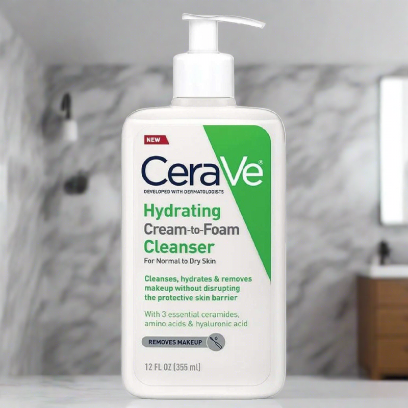 Cerave Hydrating Cream To Foam Cleanser 12 Oz