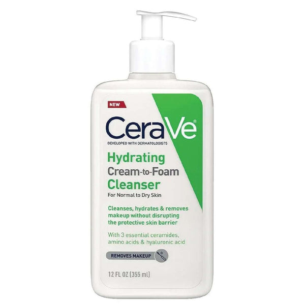 Cerave Hydrating Cream To Foam Cleanser 12 Oz