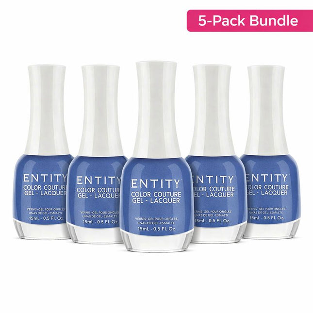Entity Color Couture Gel Lacquer Beauty Icon 550 Blue Bikini 0.5 Fl Oz ( PK 5)