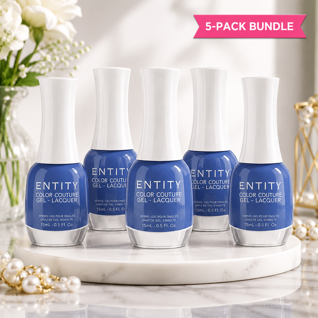 Entity Color Couture Gel Lacquer Beauty Icon 550 Blue Bikini 0.5 Fl Oz ( PK 5)
