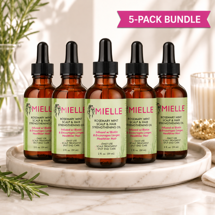 MIELLE Organics Rosemary Mint Scalp & Hair Strengthening Oil w/Biotin (5pct)