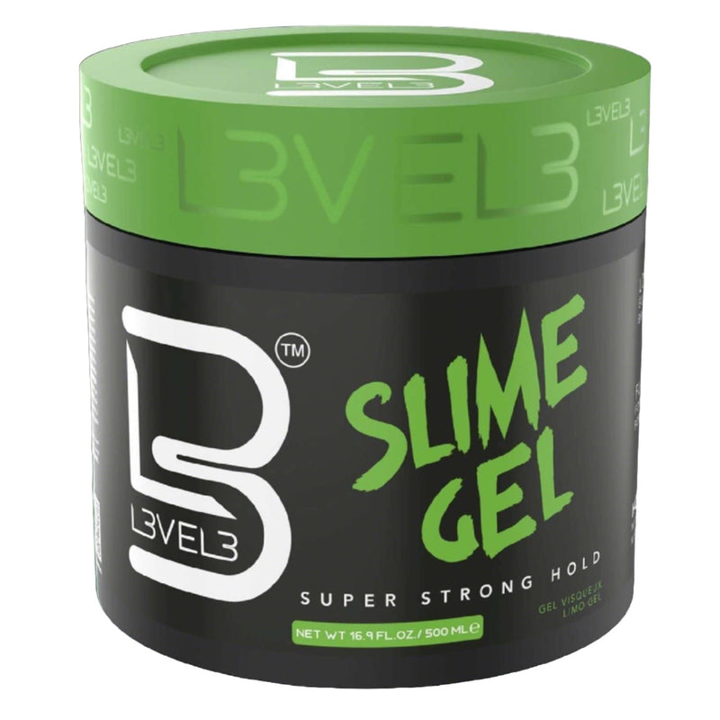 L3Vel3 Slime Gel Super Strong 16.97 Oz - Ultimate Hold and Definition for Your Style