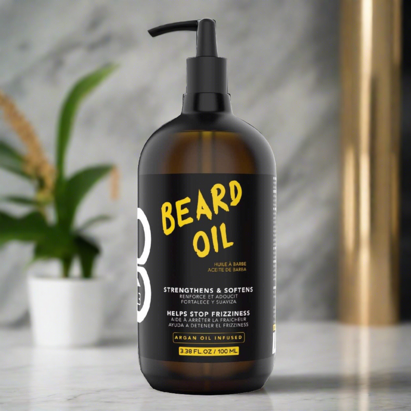 L3Vel3 Beard Oil 3.38 Oz - Nourish and Style Your Beard with Premium Care, Beard Growth Oil