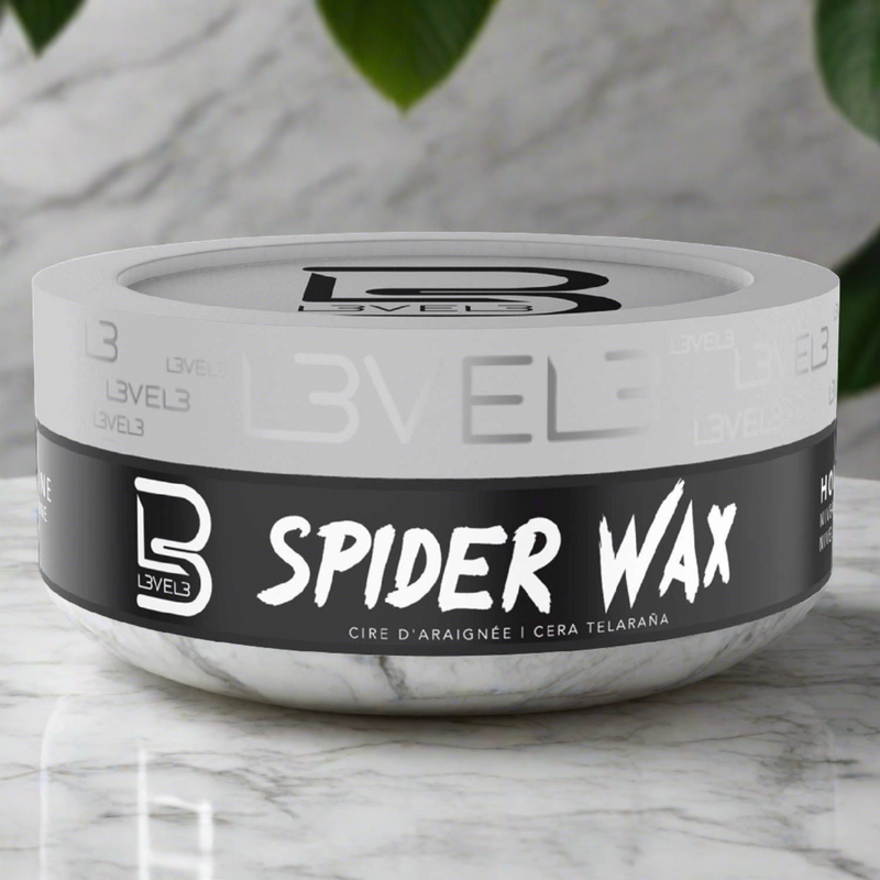 L3Vel3 Spider Wax 5.07 Oz - Extreme Hold and Sculpting Power for Bold Hairstyles