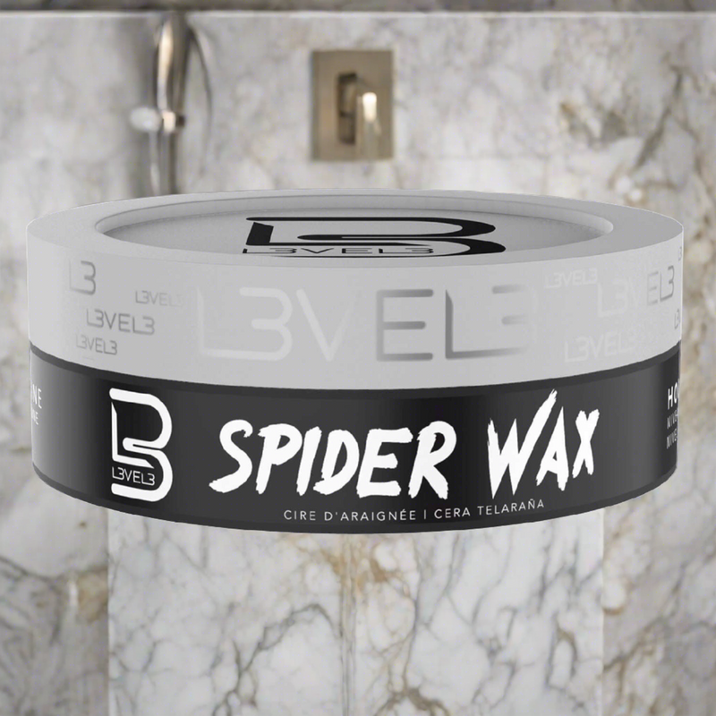 L3Vel3 Spider Wax 5.07 Oz - Extreme Hold and Sculpting Power for Bold Hairstyles