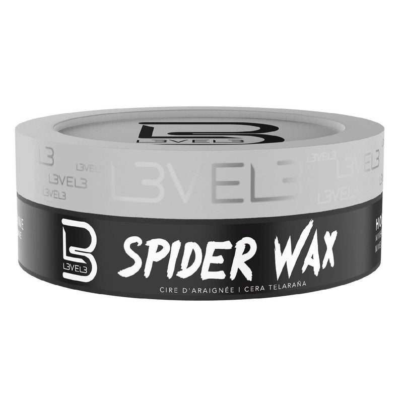 L3Vel3 Spider Wax 5.07 Oz - Extreme Hold and Sculpting Power for Bold Hairstyles