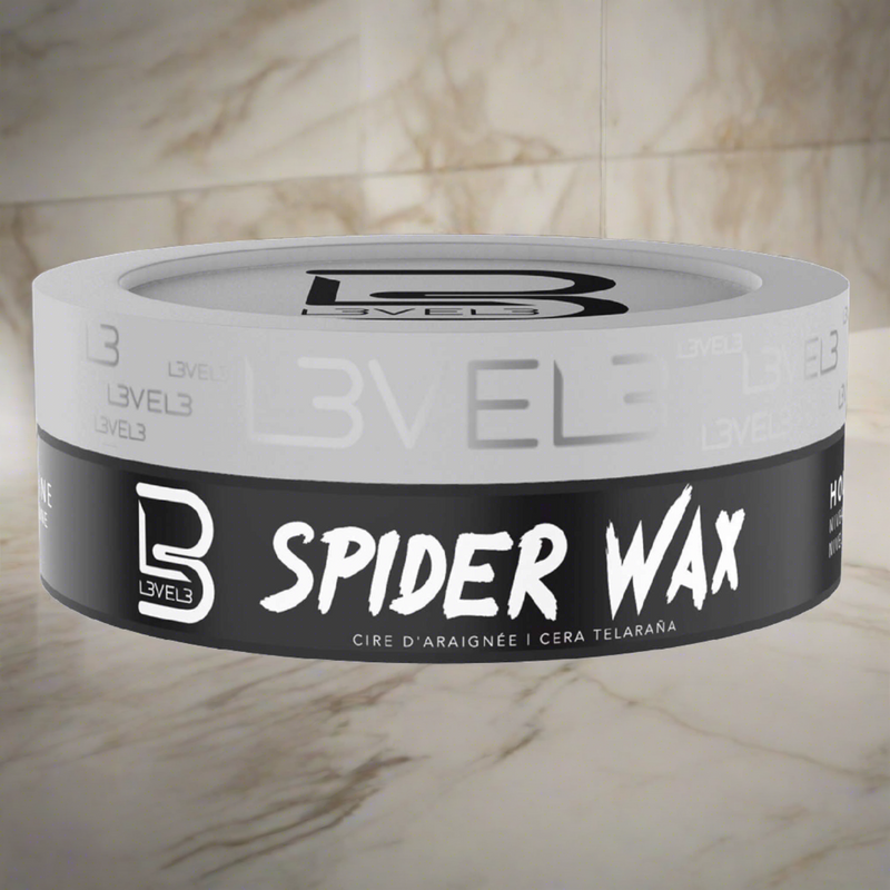 L3Vel3 Spider Wax 5.07 Oz - Extreme Hold and Sculpting Power for Bold Hairstyles