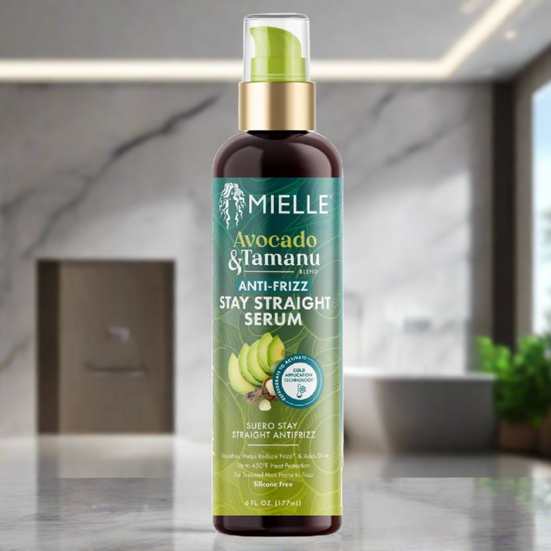 Mielle Avocado Tamanu Anti-Frizz Stay Straight Serum 4.0 Fl Oz