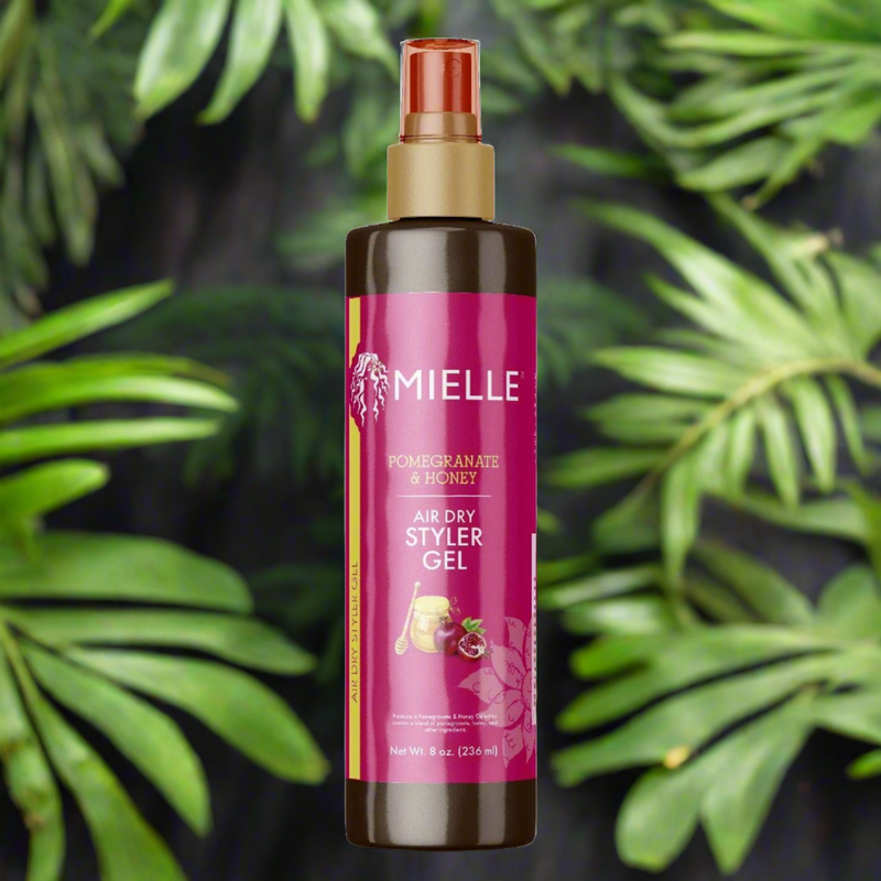 Mielle Pomegranate Honey Air Dry Styler Gel 8.0 Oz - Enhance Curls & Control Frizz Naturally