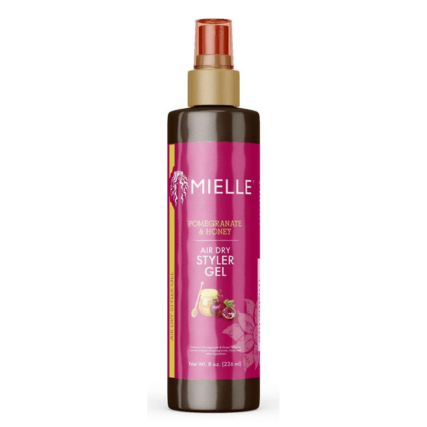 Mielle Pomegranate Honey Air Dry Styler Gel 8.0 Oz - Enhance Curls & Control Frizz Naturally