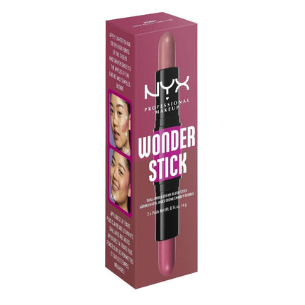 NYX  Wonder Stick Cream Blush 01 - Light Peach And Baby Pink 0.28 Oz