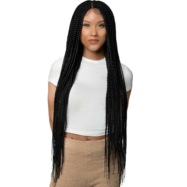 Queen B Lace Wig Qlw309 Box Braid-#1