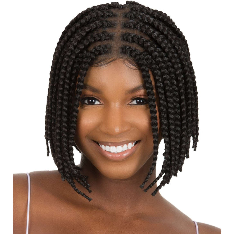 Queen B Lace Wig Qlw317 Box Braid Bob 10Inch-