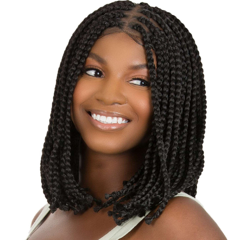 Queen B Lace Wig Qlw319 Box Braid Bob 12Inch-