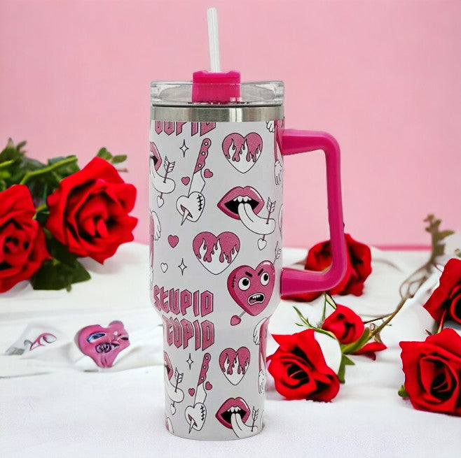 Gift Giving Cupid 40oz Stainless Steel Insulated Tumbler Ideal for Mother's Day, Birthday & Graduation Gift