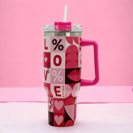 Gift Giving Multicolor Square Shape 40oz Stainless Steel Insulated Tumbler Ideal for Mother's Day, Birthday & Graduation Gift