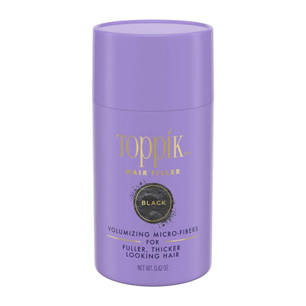 Toppik Hair Filler Volumizing Micro-Fibers Black 0.42 oz – Fuller, Thicker Looking Hair