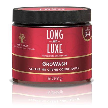 As I Am Long  Luxe Growash Cleansing Creme Conditioner 16OZ