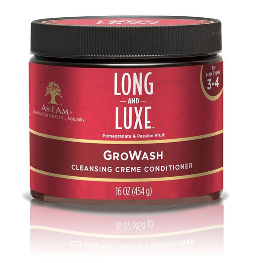 As I Am Long  Luxe Growash Cleansing Creme Conditioner 16OZ