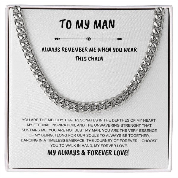 To My Man | My Always & Forever Love Chain Necklace