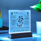 Acrylic Square with LED Base