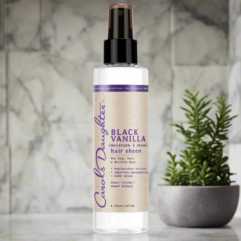 Carol's Daughter Black Vanilla Moisture & Shine Hair Sheen - Lightweight Shine Spray for Soft, Glossy Hair