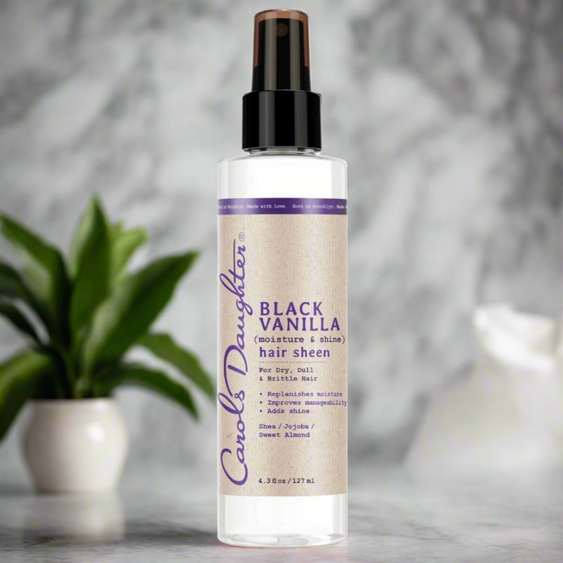 Carol's Daughter Black Vanilla Moisture & Shine Hair Sheen - Lightweight Shine Spray for Soft, Glossy Hair