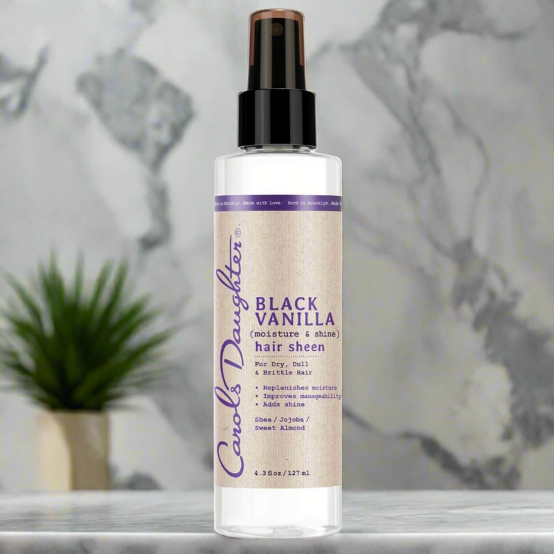 Carol's Daughter Black Vanilla Moisture & Shine Hair Sheen - Lightweight Shine Spray for Soft, Glossy Hair