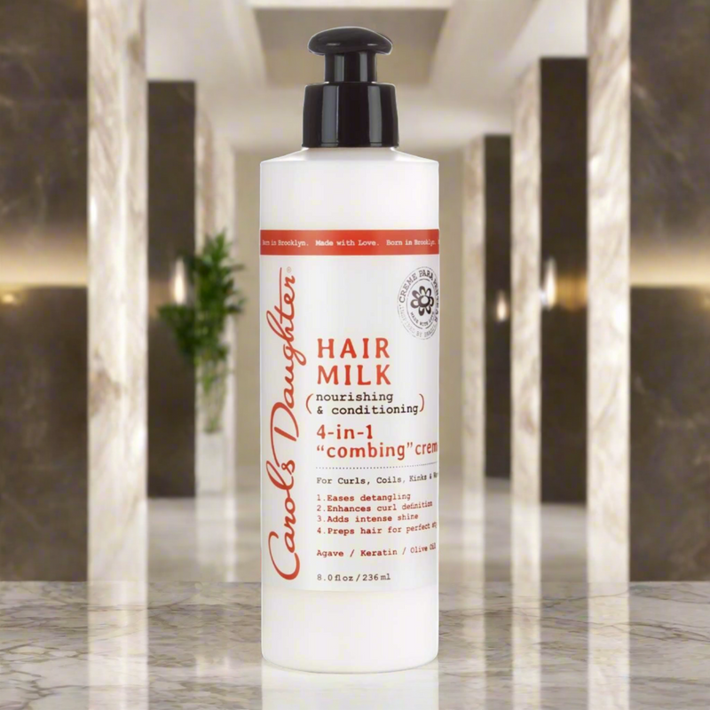 Carol's Daughter Hair Milk 4-In-1 Combing Crème - Detangle, Moisturize, Soften, and Control Frizz for Curly Hair