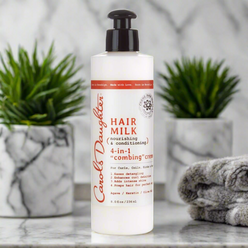 Carol's Daughter Hair Milk 4-In-1 Combing Crème - Detangle, Moisturize, Soften, and Control Frizz for Curly Hair