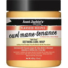 Aunt Jackie's Flaxseed Curl Whip hair cream for defining curls and reducing frizz, enriched with flaxseed and shea butter.