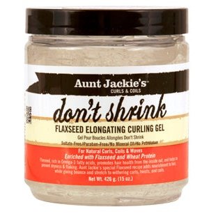 Aunt Jackie's Flaxseed Don’t Shrink Gel – Moisturizing Curl Defining Gel 15 oz
